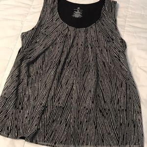 NY&C Black dressy sleeveless top
